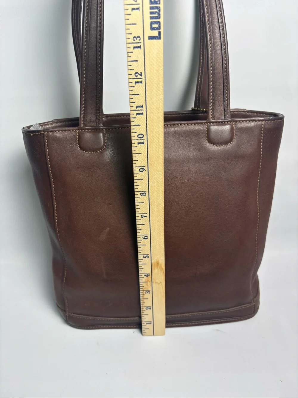 Vintage Coach Shoulder Bag Dark Brown Leather 9305